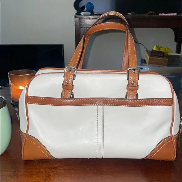 Coach Leather satchel, classic, white,  NWOT - Picture 12 of 12